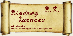 Miodrag Kuručev vizit kartica